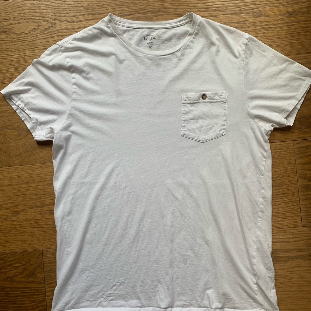 J. Crew Men’s Large White T-Shirt